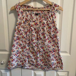 Plum peasant tank, Size Large